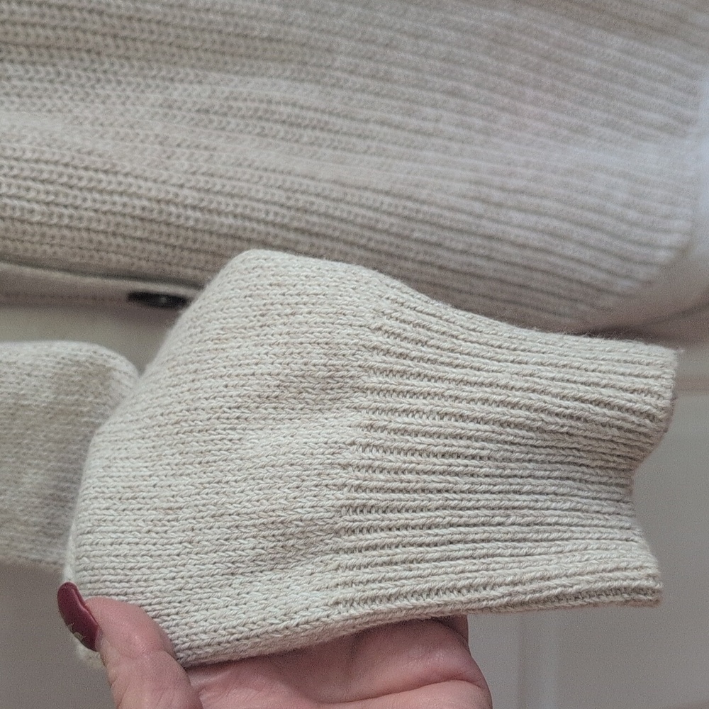 Beige Button-Side Sweater - Picture 6 of 15